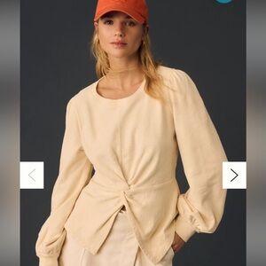 BNWT Anthropologie Pilcro Twist-Front Sweatshirt